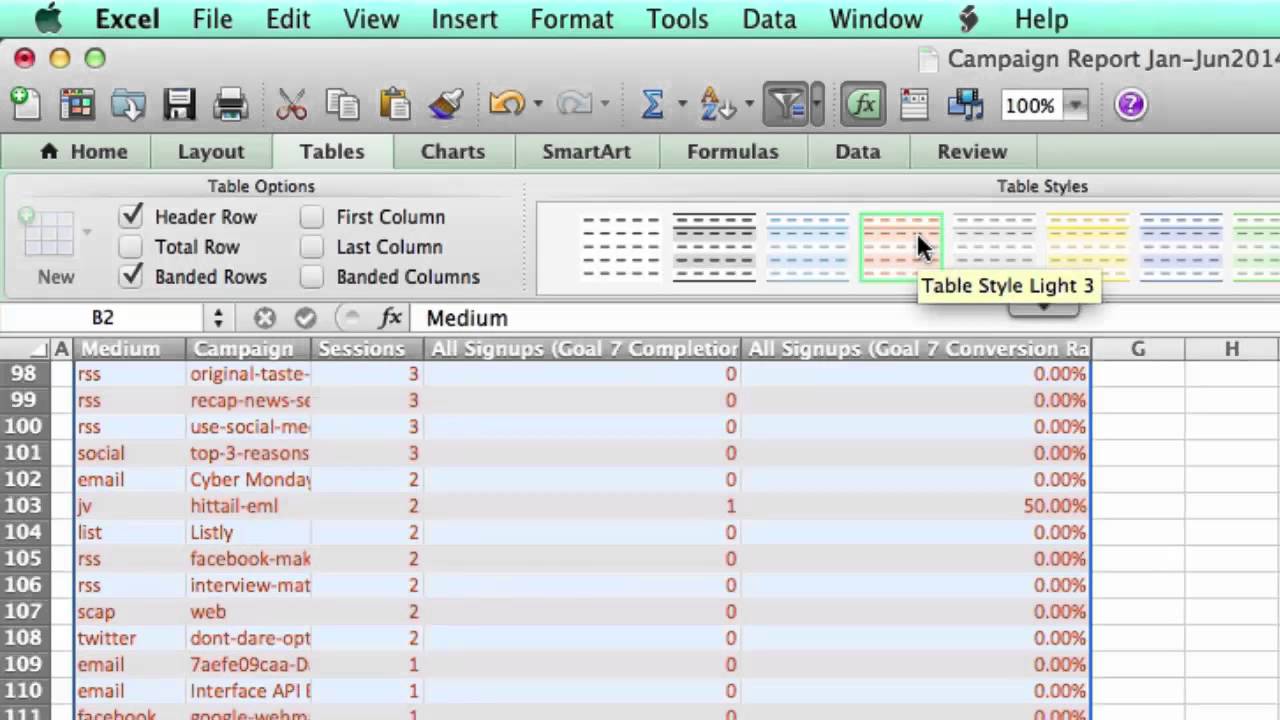 excel for mac functionality